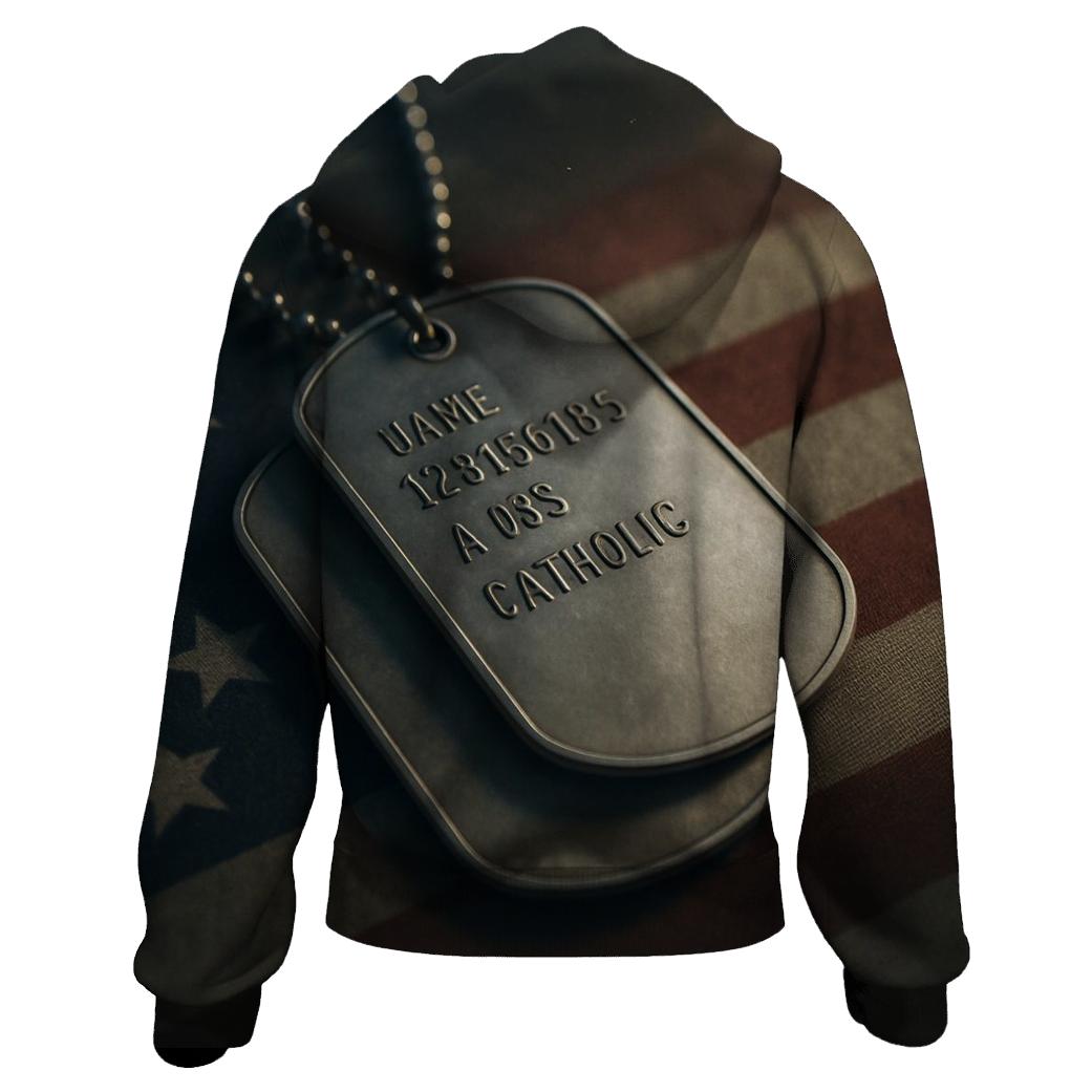 Dog Tag Sunburst heavyweight hoodies