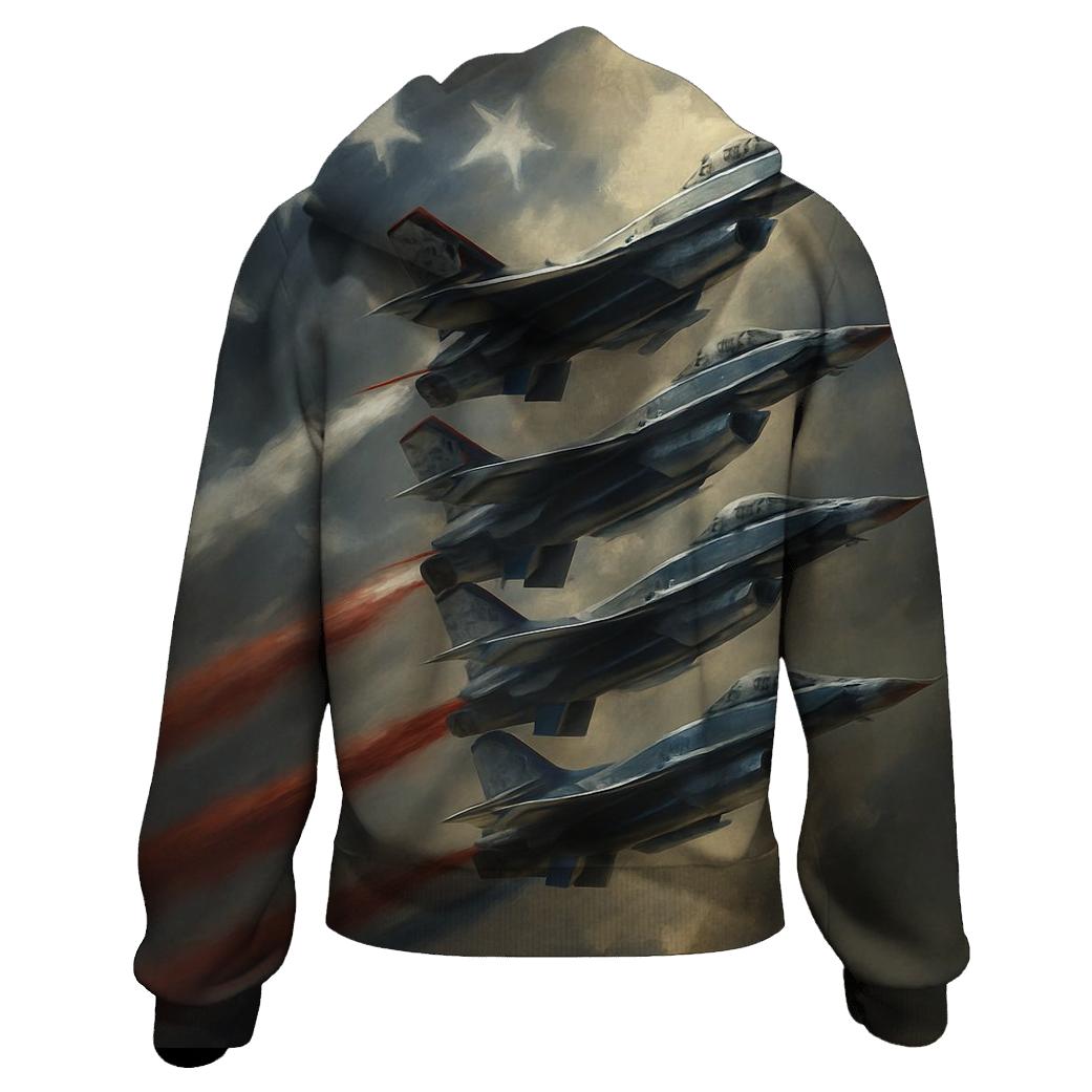 Valor Wings Formation zip-up hoodies