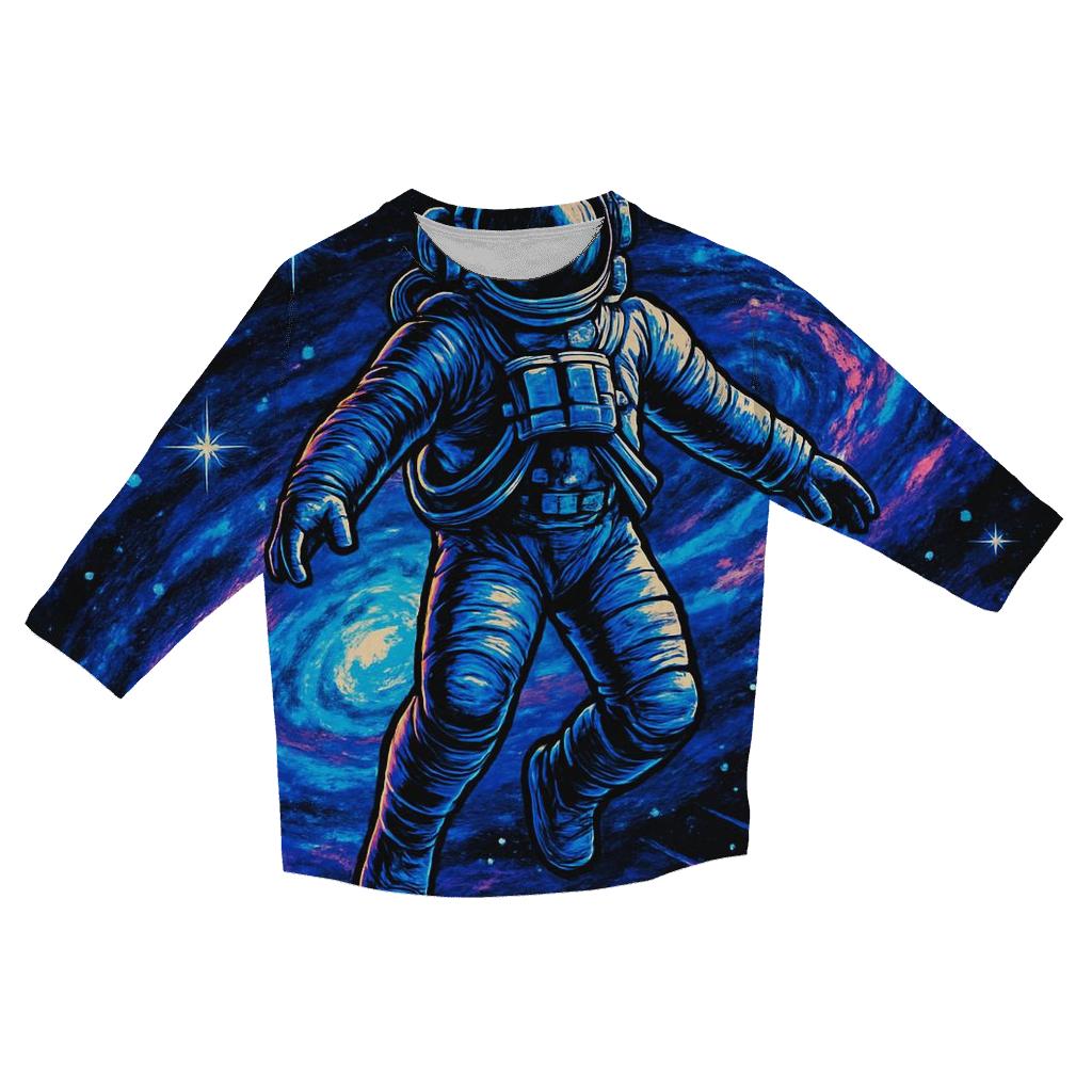 Galactic Voyage casual three quarter sleeve shirts