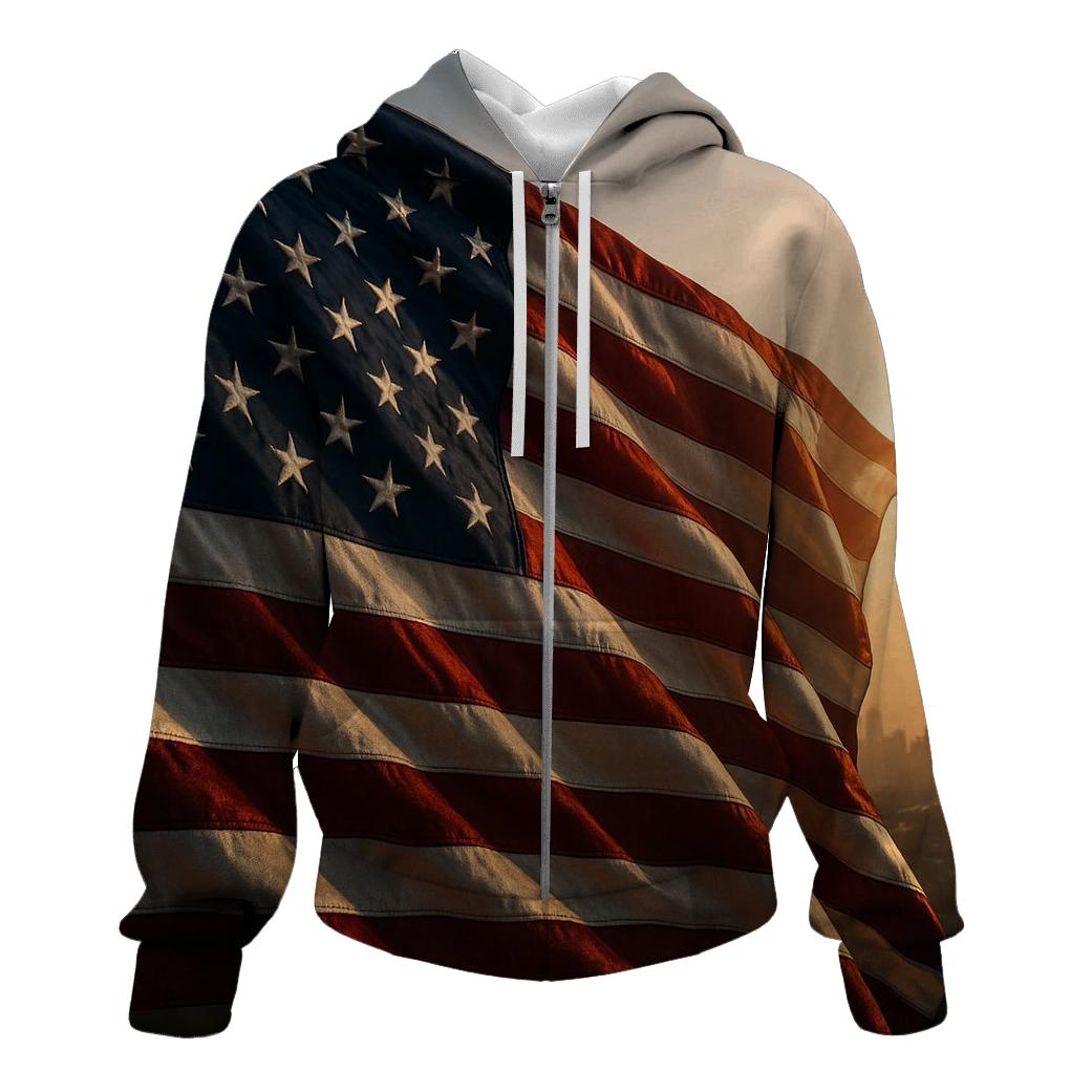Stars And Stripes Wind Symphony zip-up hoodies