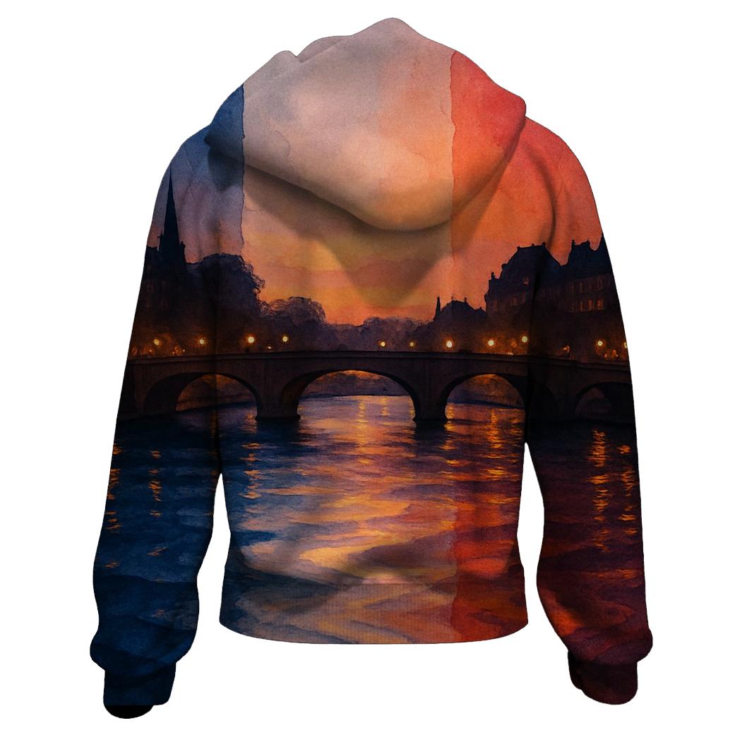 Tricolor Seine Flow hoodies fashion