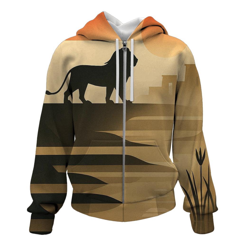 Nile Flag Silhouette lightweight hoodies