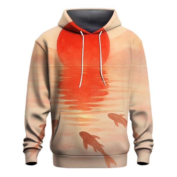 Rising Sun Water Mirror hoodies fashion