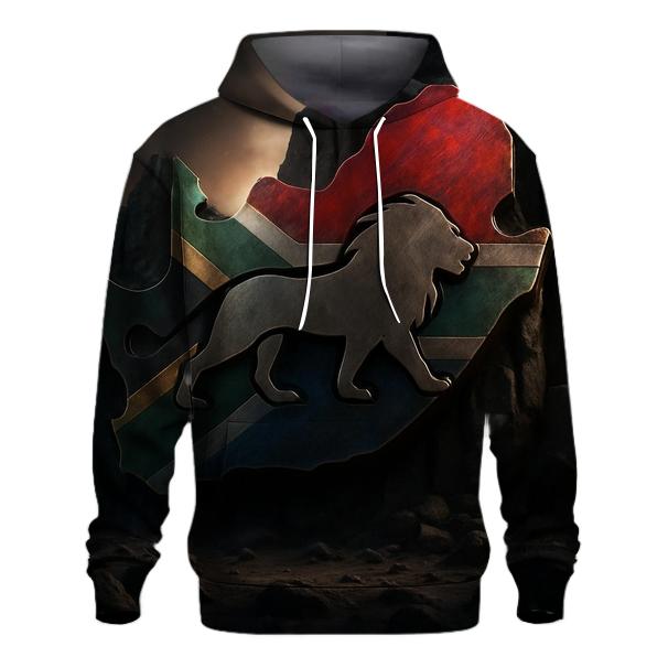 Rainbow Nation Metal Emblem graphic hoodies