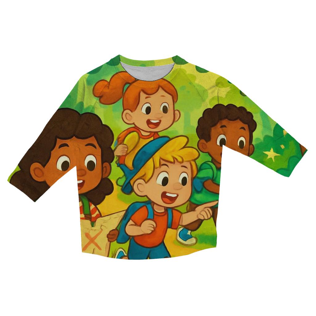 Joyful Explorations trendy 3/4 sleeve tops