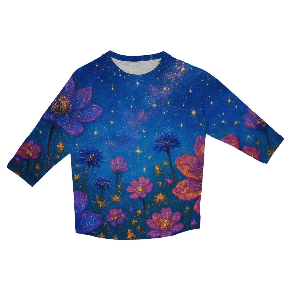 Cosmic Garden cotton quarter sleeve shirts