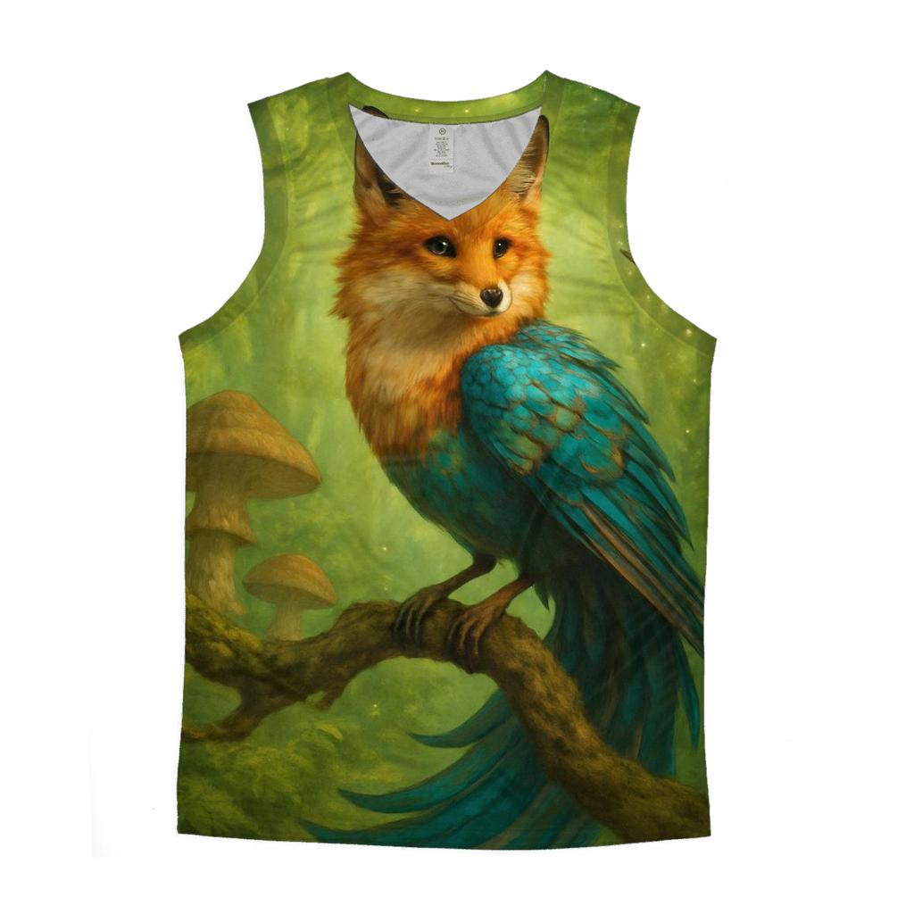 Echoes Of The Forest graphic print tank tops