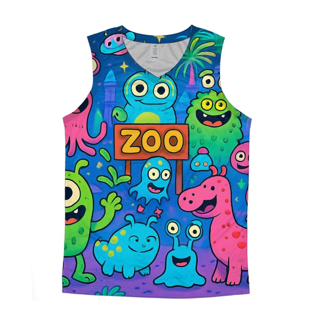 Galactic Zoo personalized athletic tanks