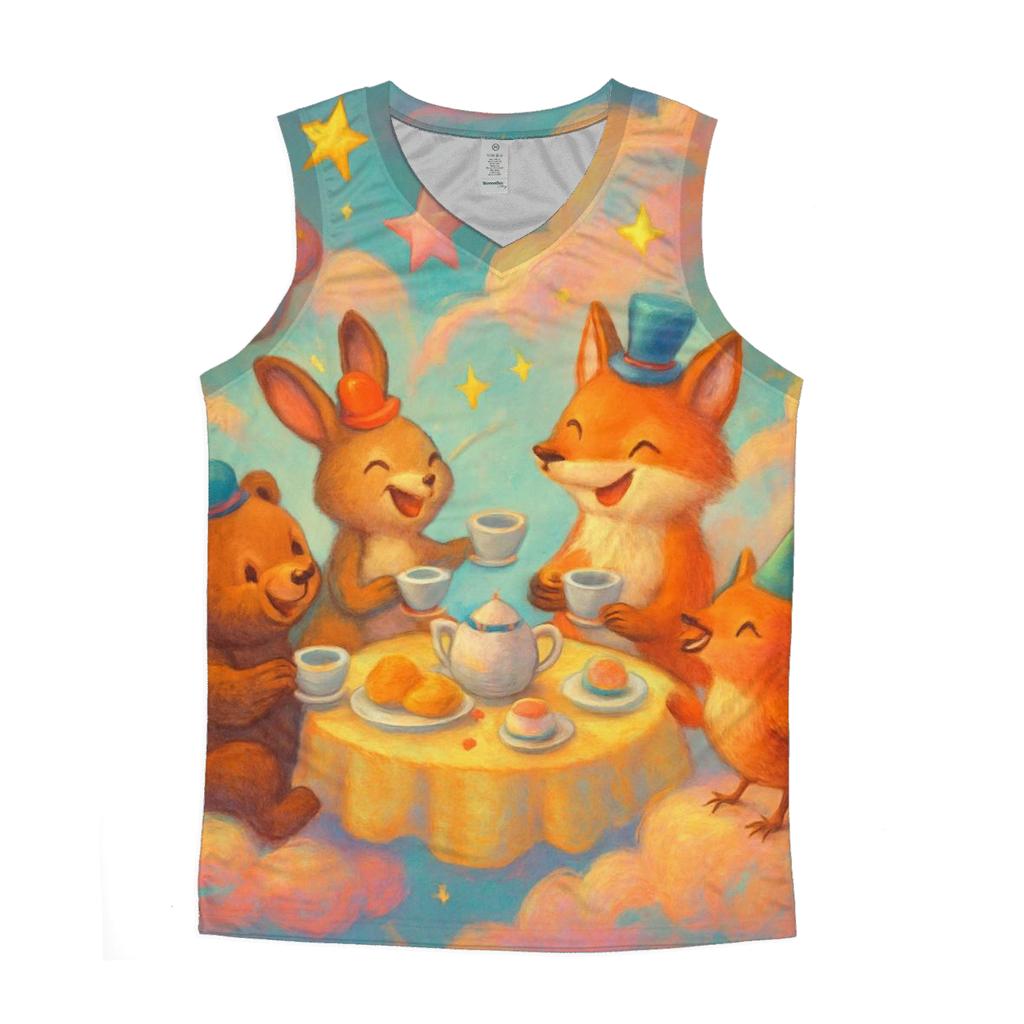 Celestial Tea Party casual summer tank tops
