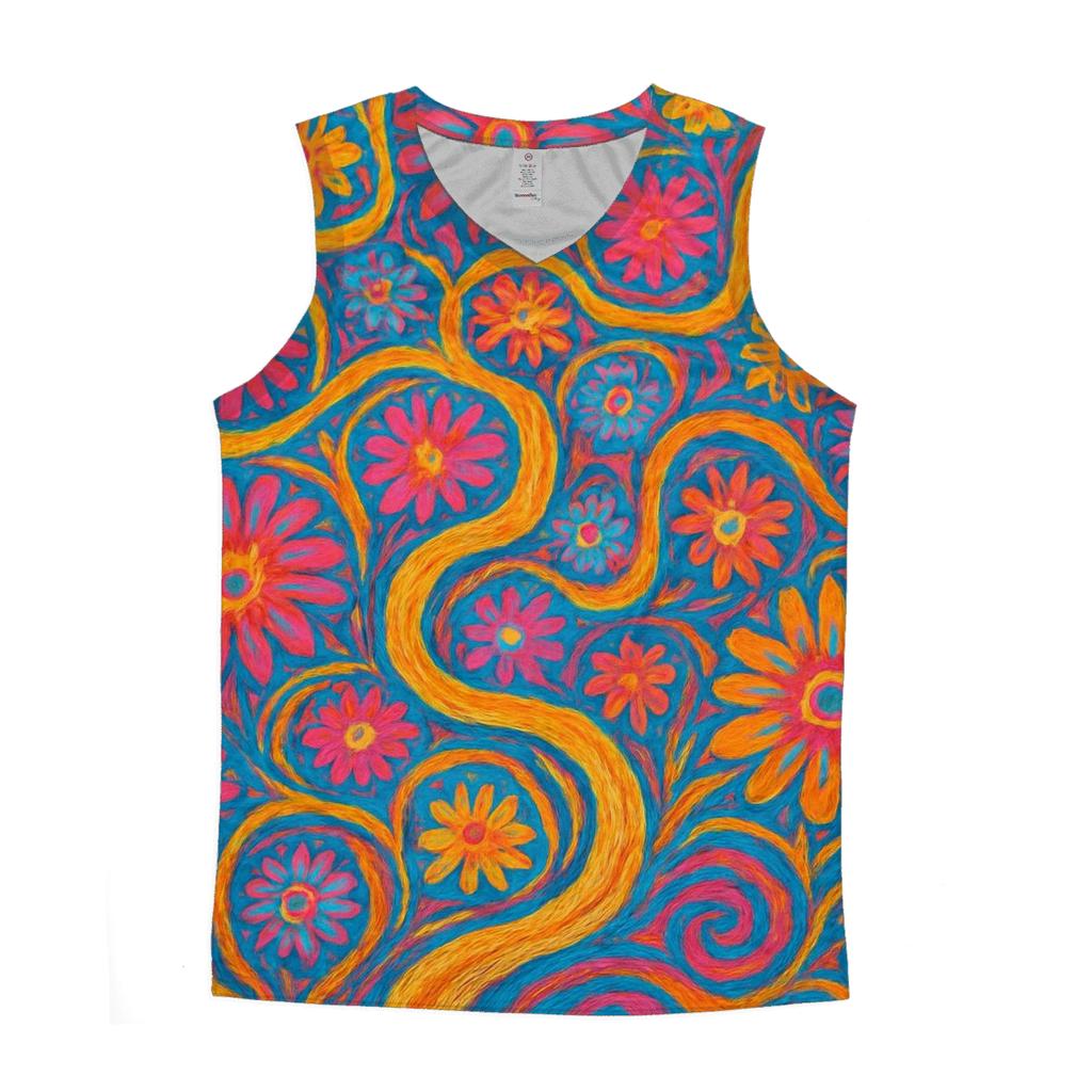 The Infinite Garden cotton sleeveless tops