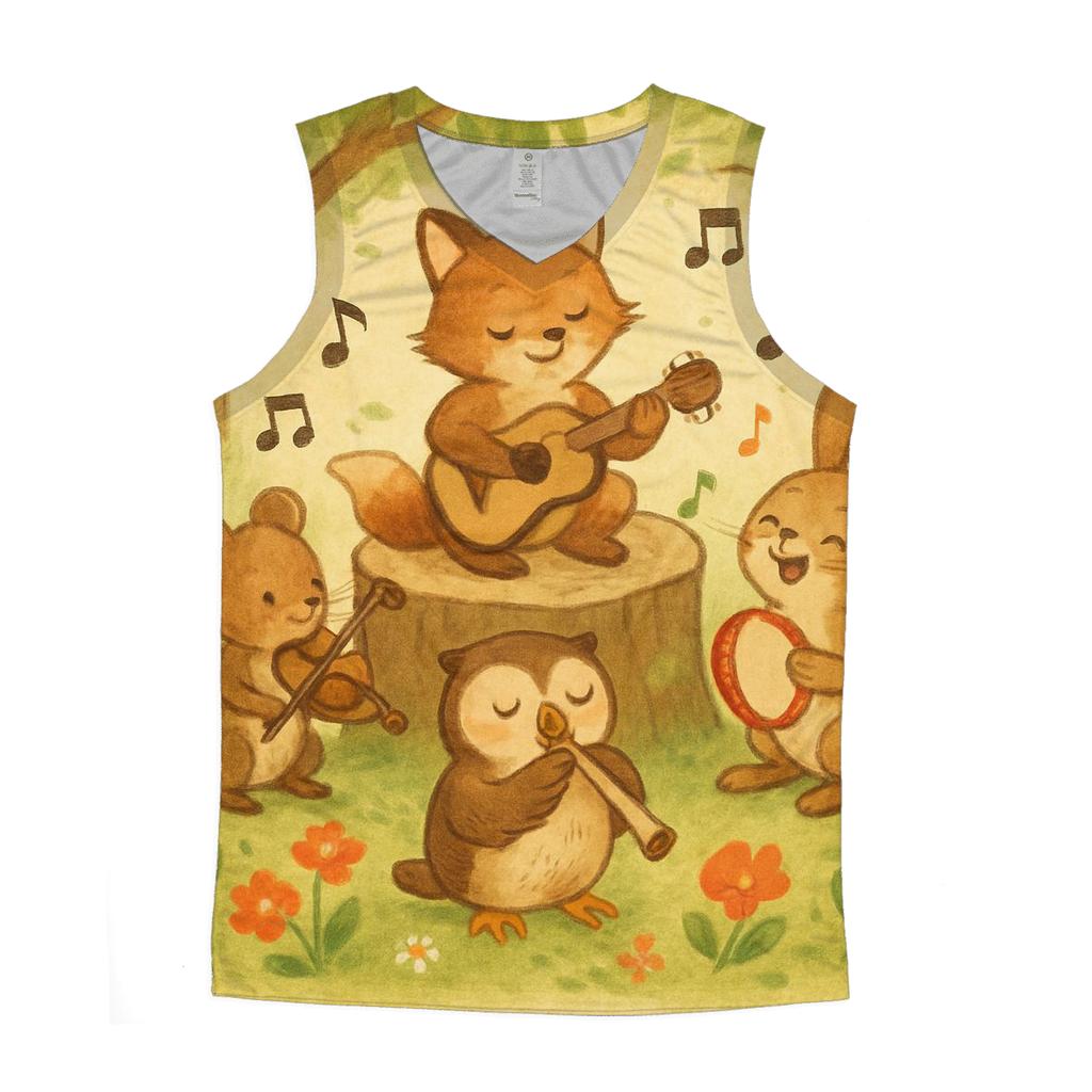 Melody Of The Forest stylish racerback tanks