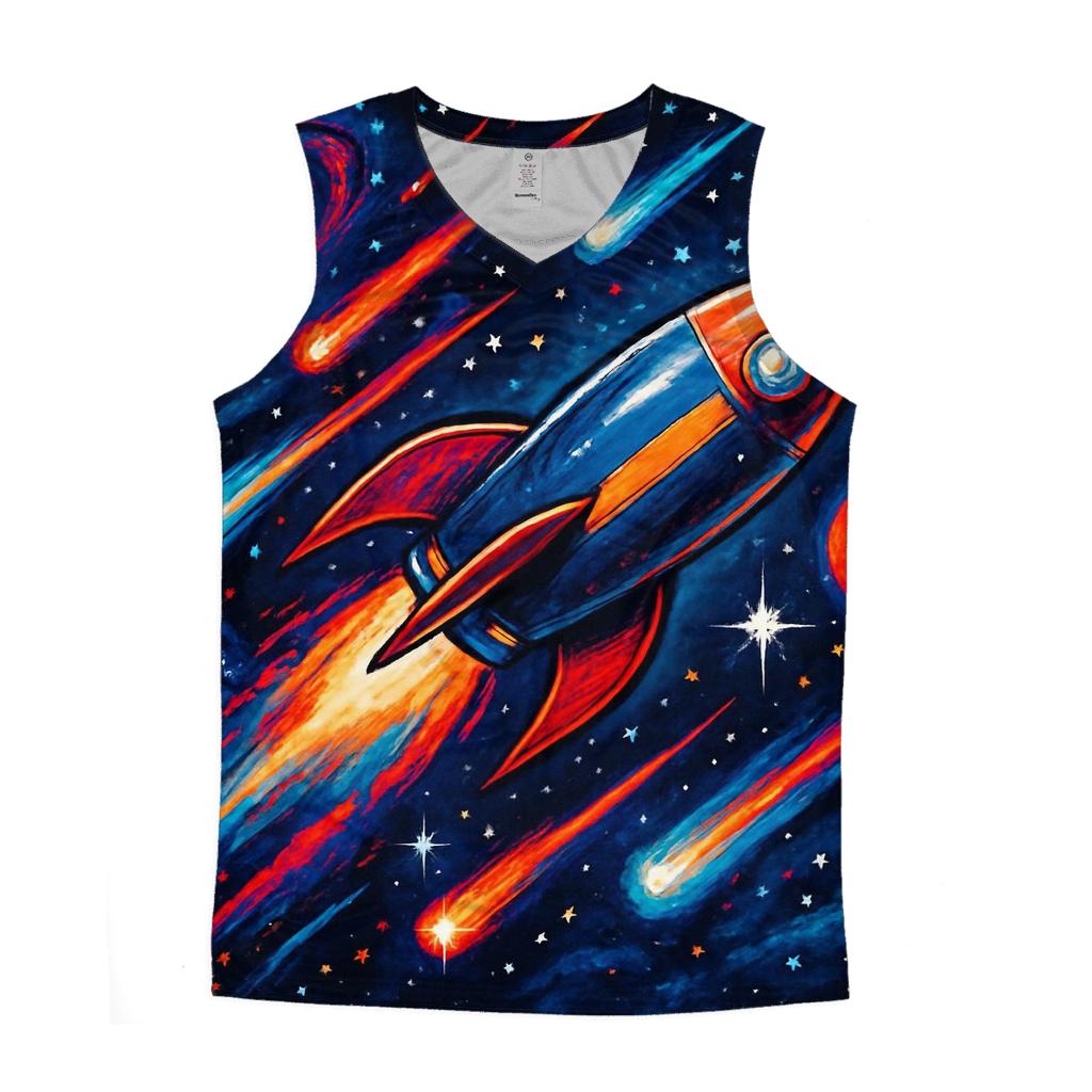Cosmic Overdrive trendy fitted tank tops