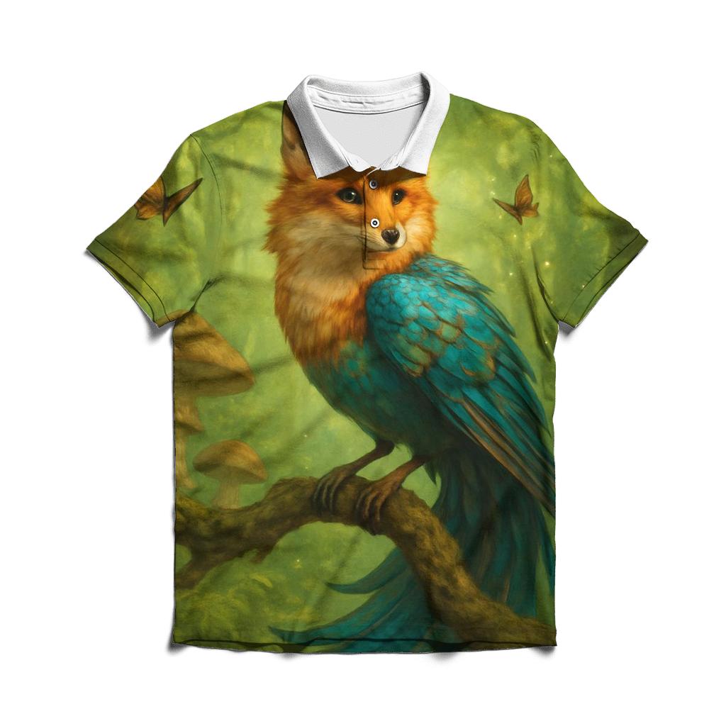 Echoes Of The Forest stylish collar polo tees