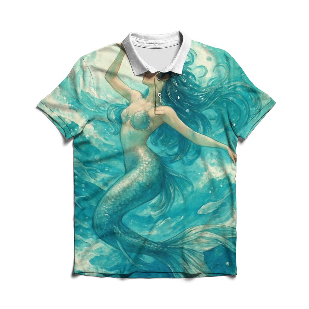 Rhythm Of The Waves premium cotton polo shirts