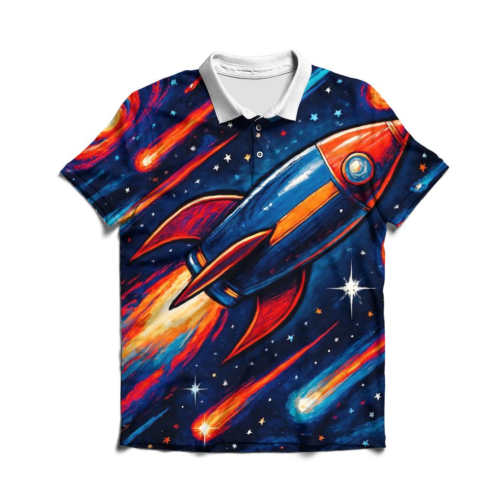 Cosmic Overdrive classic pique polos