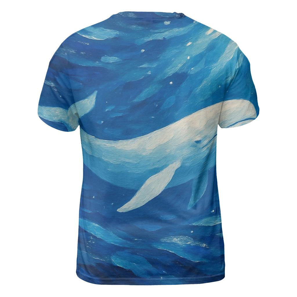 Majestic Drift artistic all-over print tops