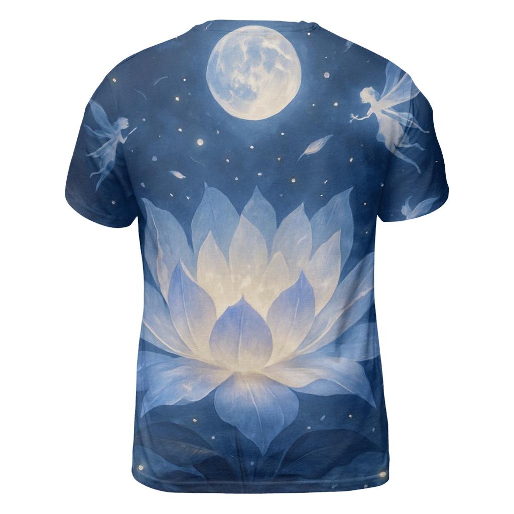 Mystical Blossom vibrant all-over design tees