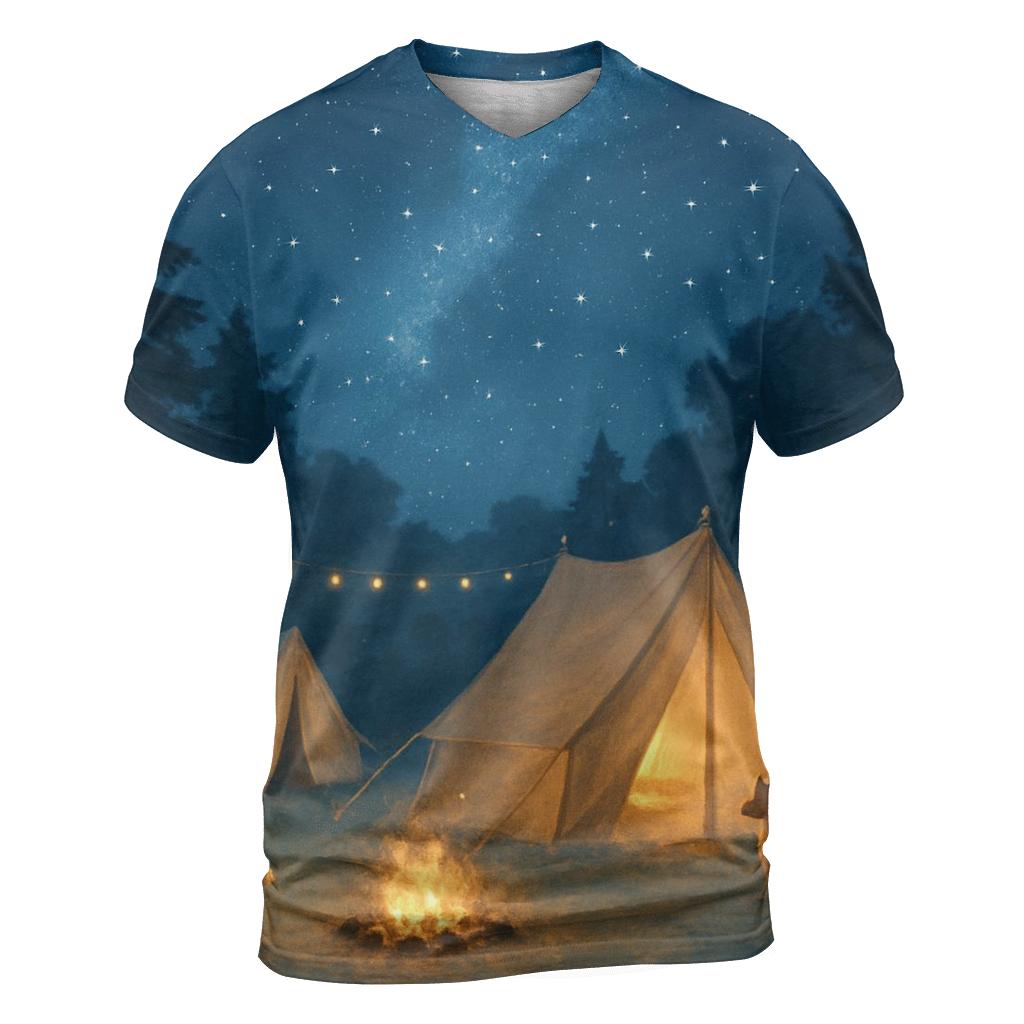 Starlight Retreat artistic all-over print tops