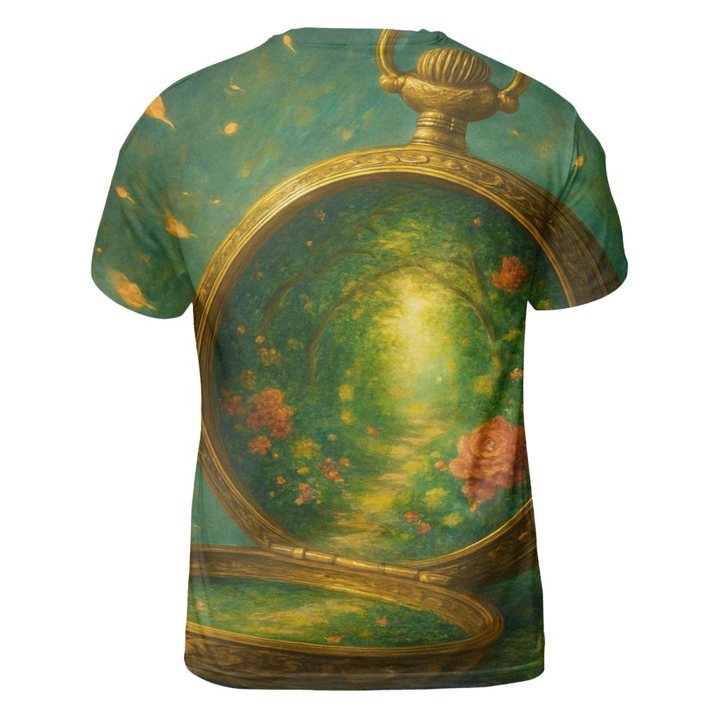 Timeless Radiance artistic all-over print tops
