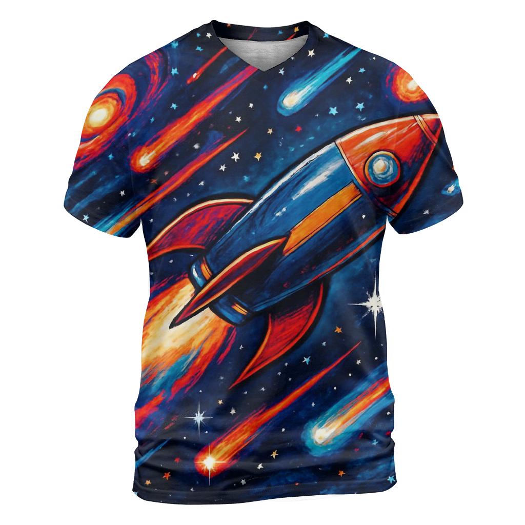 Cosmic Overdrive custom all-over print shirts