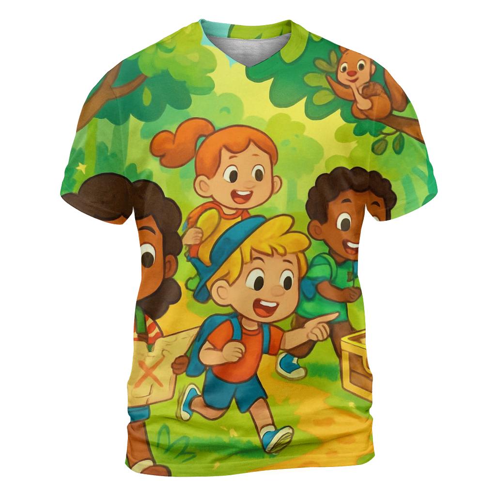 Joyful Explorations artistic all-over print tops