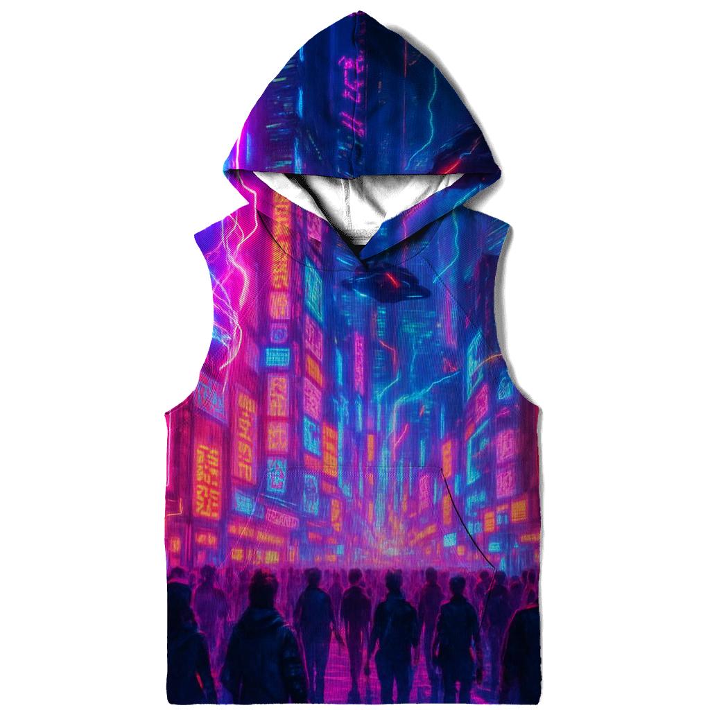 Futuristic Haven printed hoodies