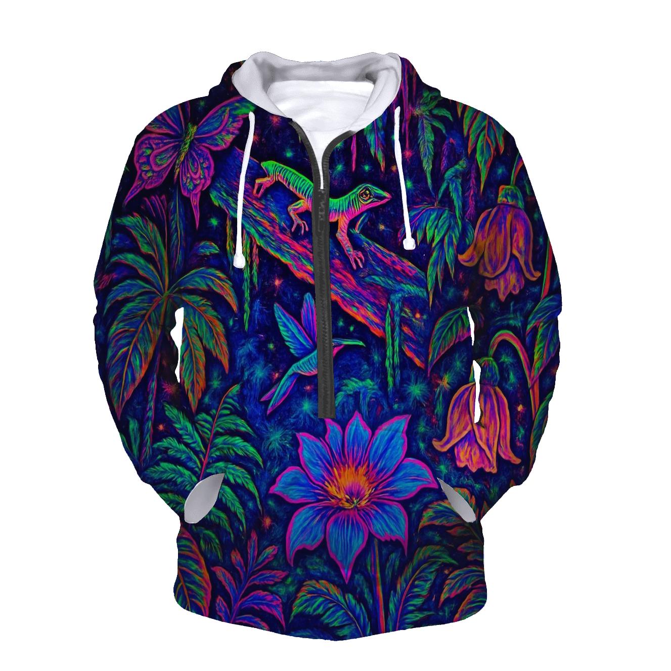 Luminescent Rainforest graphic hoodies
