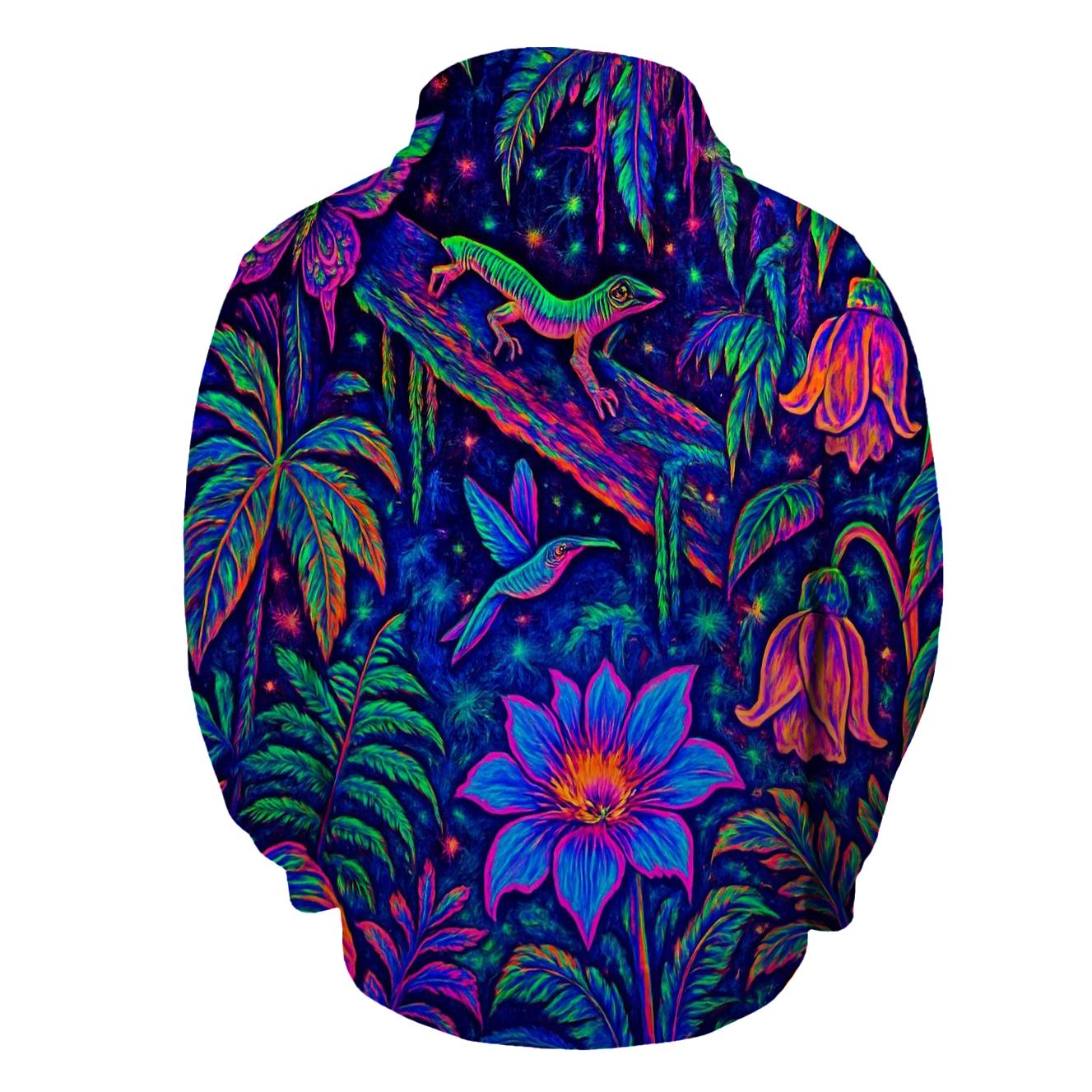 Luminescent Rainforest graphic hoodies