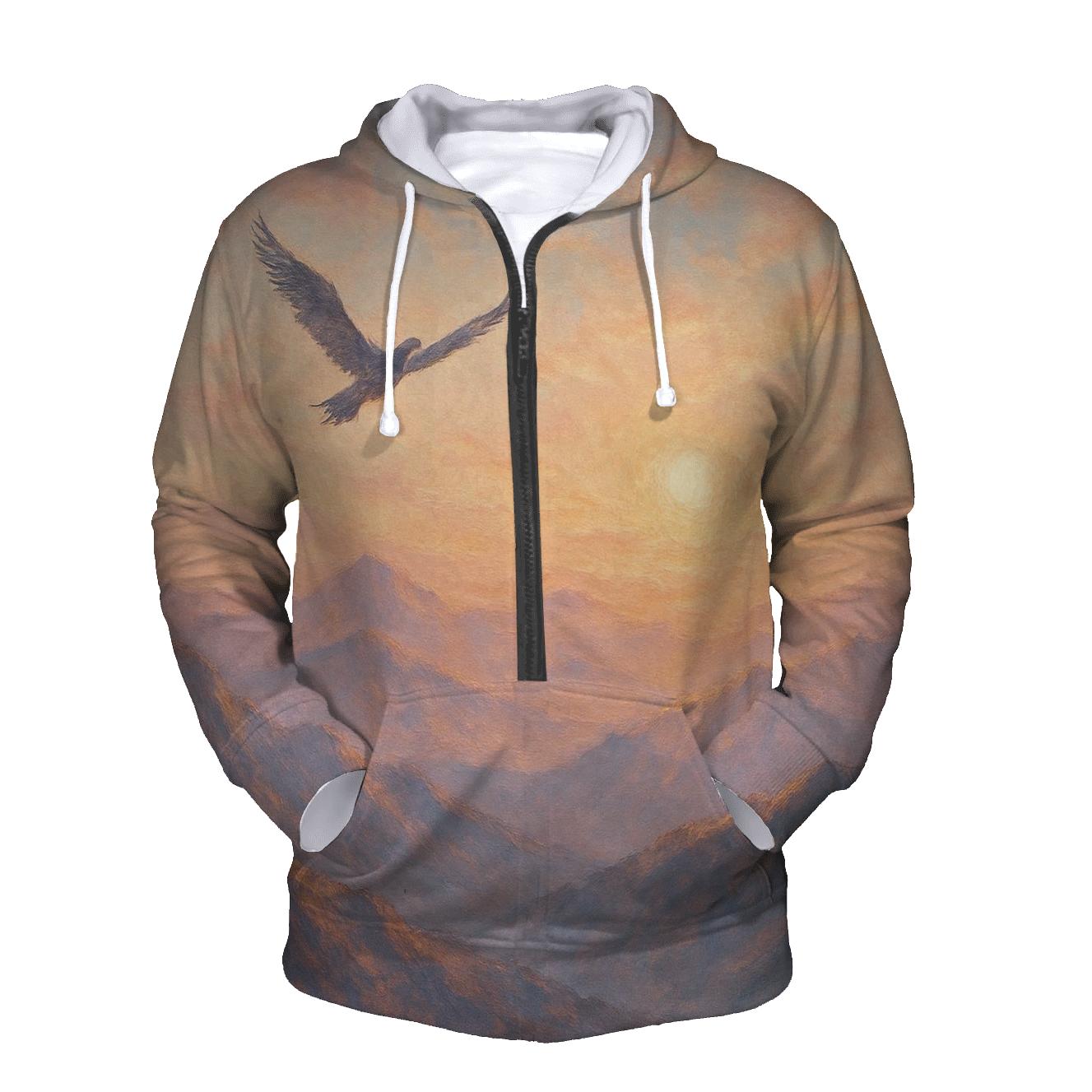 Aerial Flight graphic hoodies