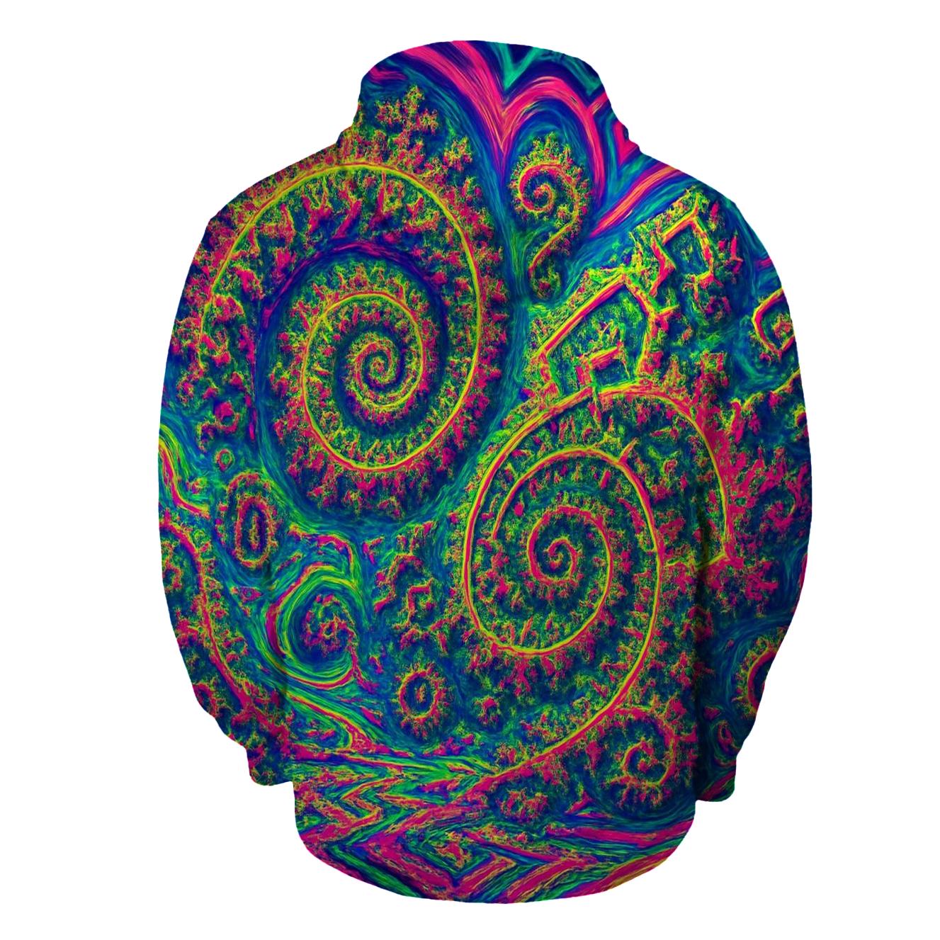 Fractal Wonderland lightweight hoodies