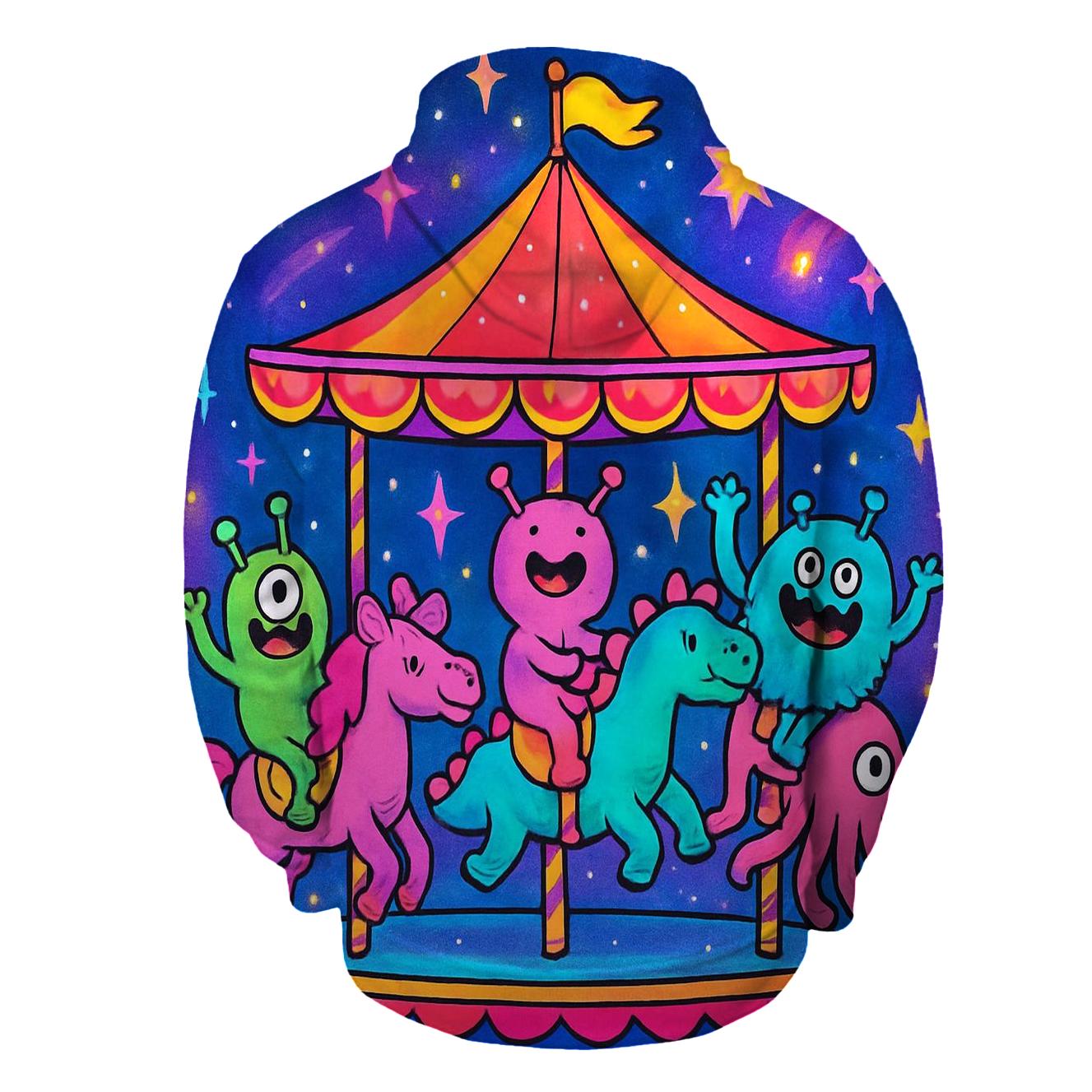Galactic Carousel zip-up hoodies