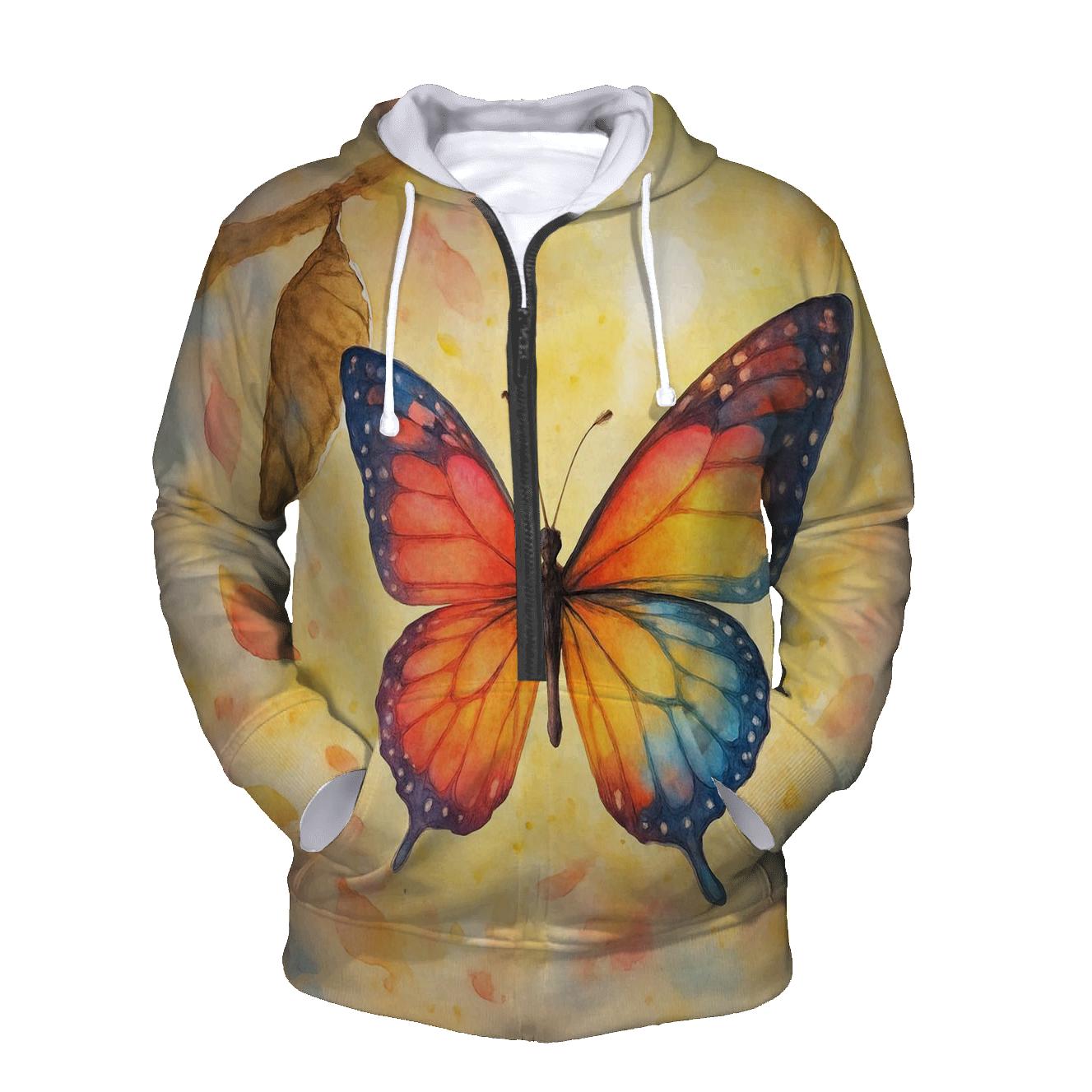 Wings Of Freedom embroidered hoodies