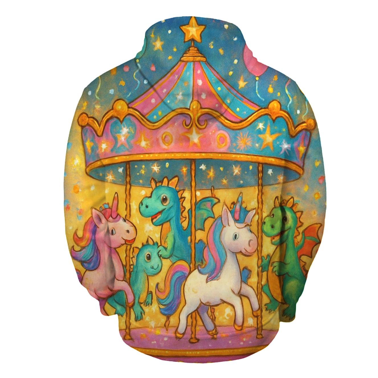 Whimsical Rides printed hoodies