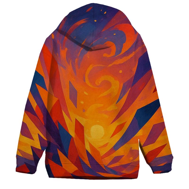 Abstract Horizon graphic hoodies