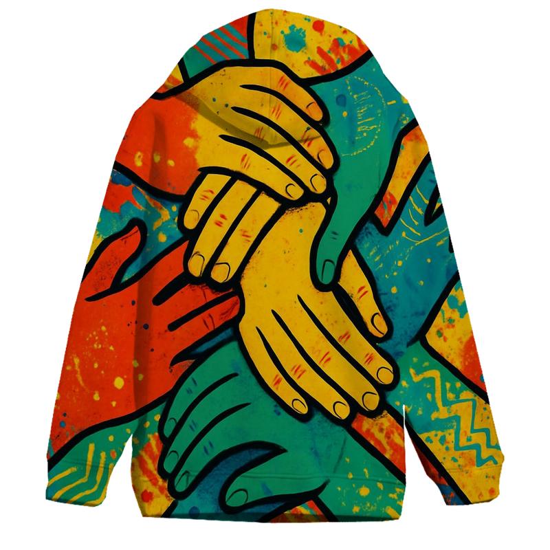 Colorful Connections graphic hoodies