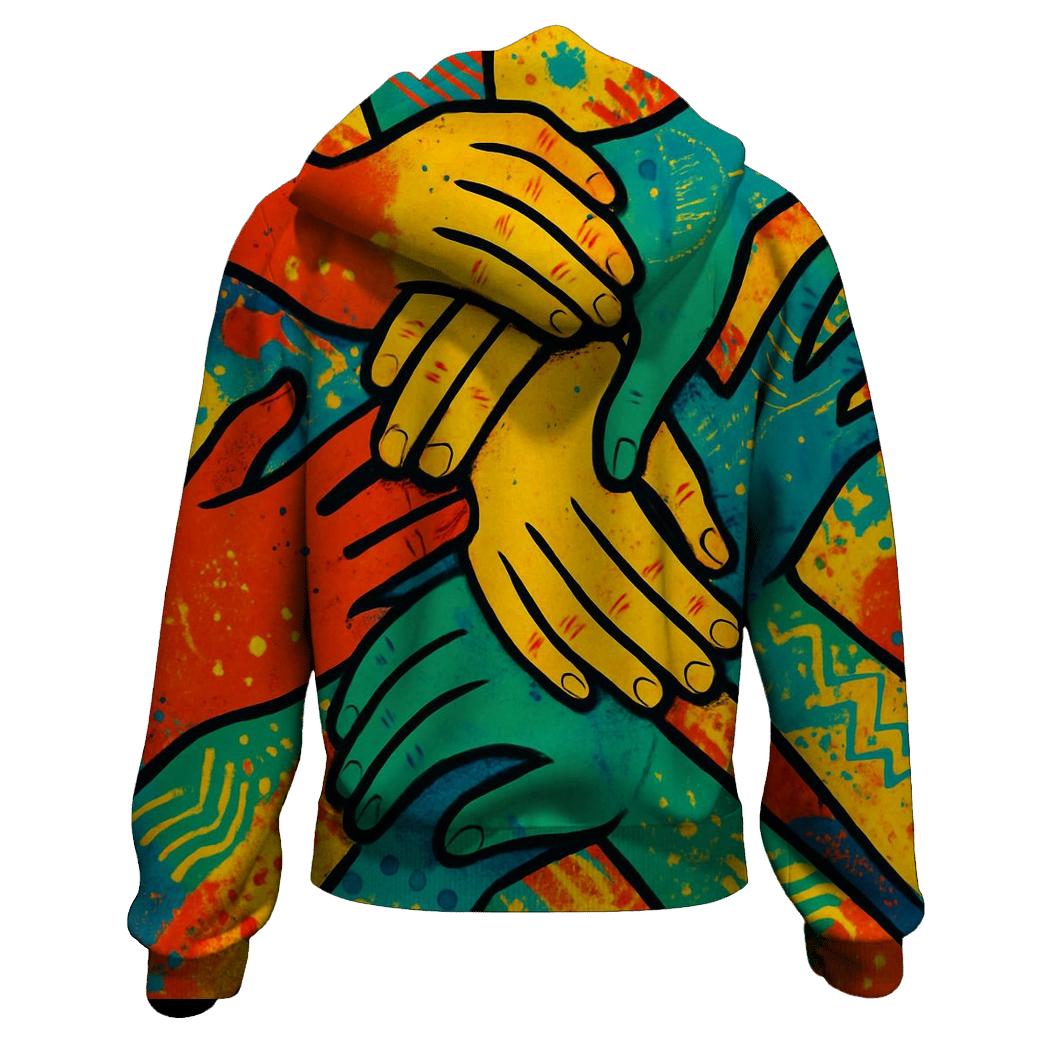 Colorful Connections graphic hoodies