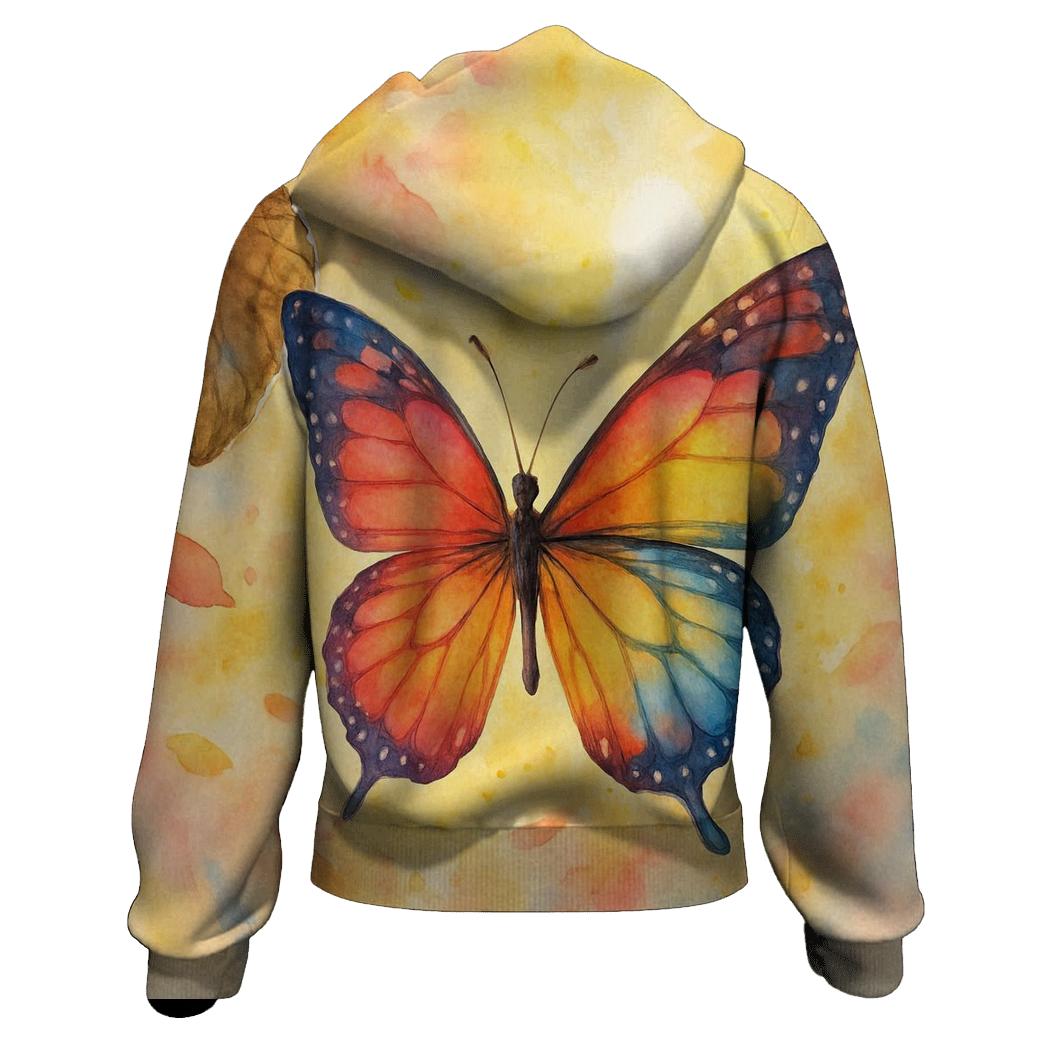 Wings Of Freedom embroidered hoodies