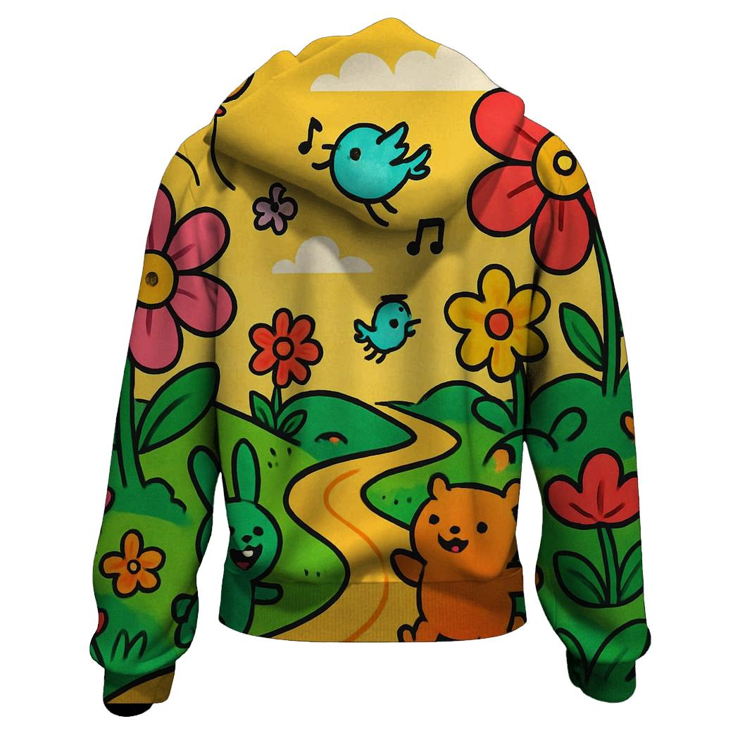 Dreamy Pathways embroidered hoodies