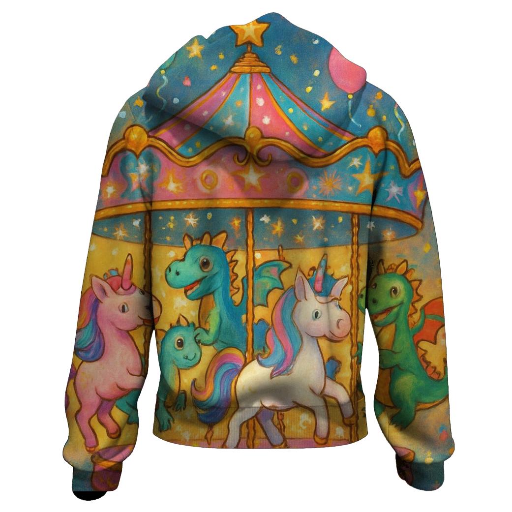 Whimsical Rides zip-up hoodies