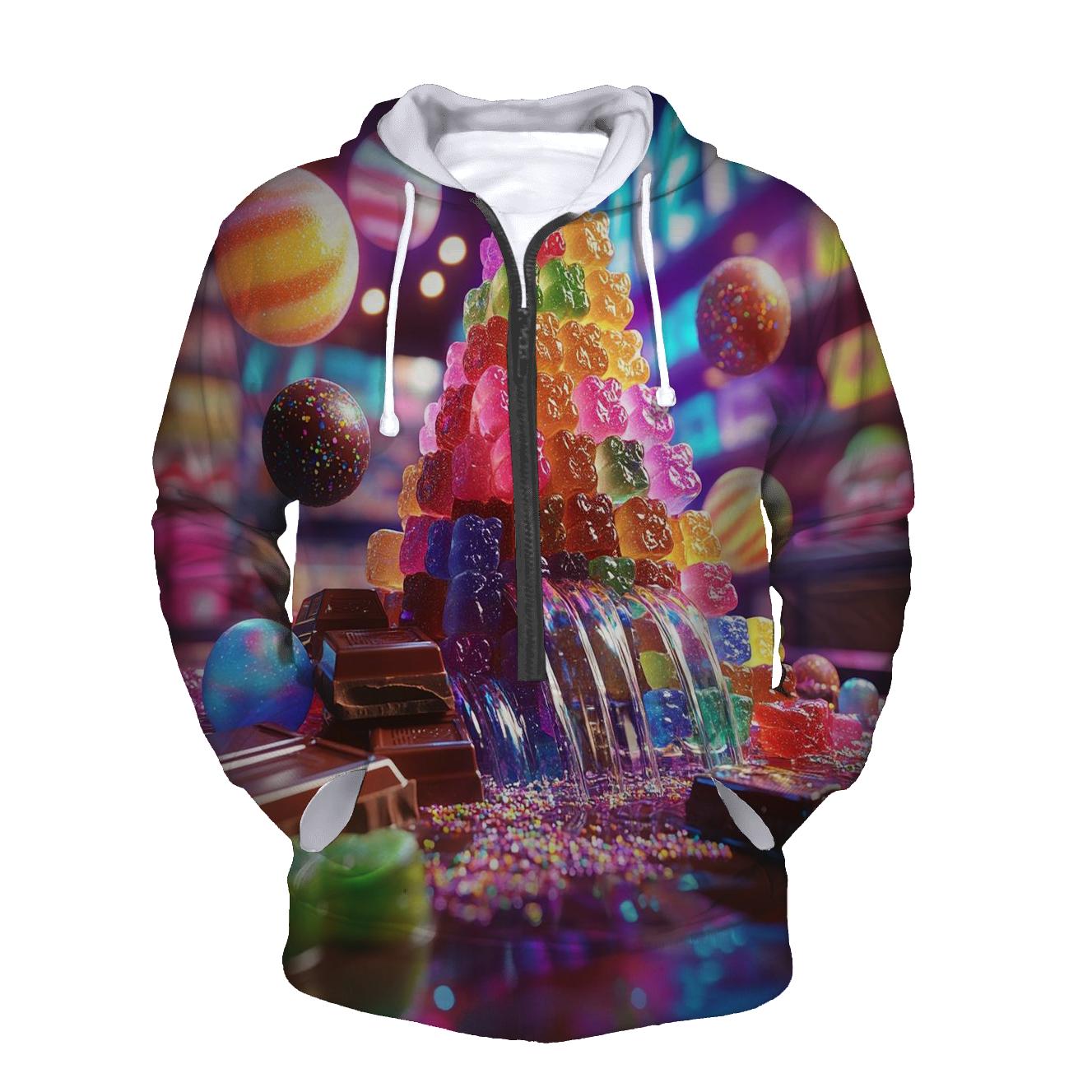 Galactic Candy Cascade graphic hoodies