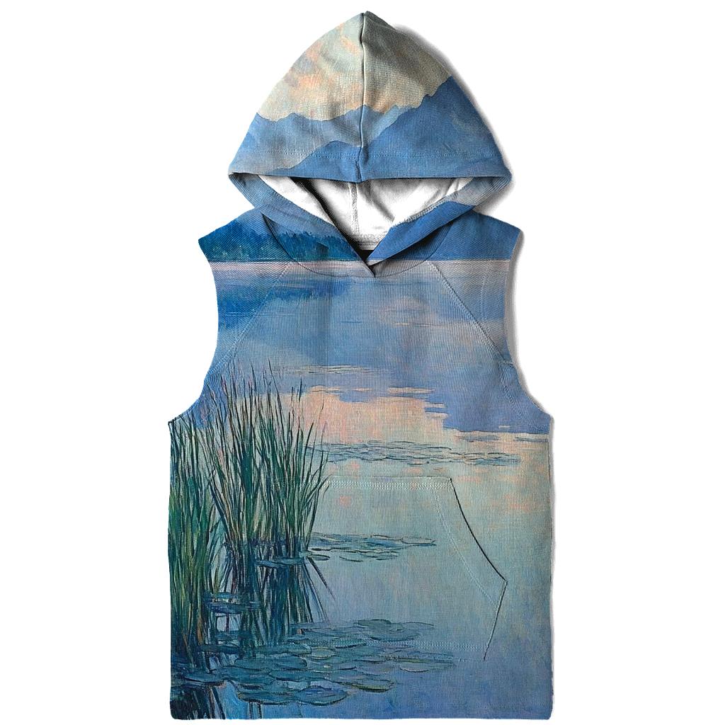 Claude Monet Inspired Mountain Lake At Dawn hoodie styles