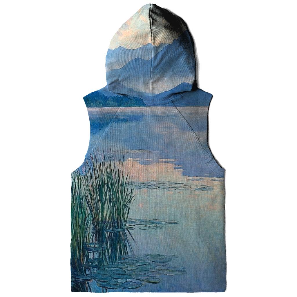 Claude Monet Inspired Mountain Lake At Dawn hoodie styles