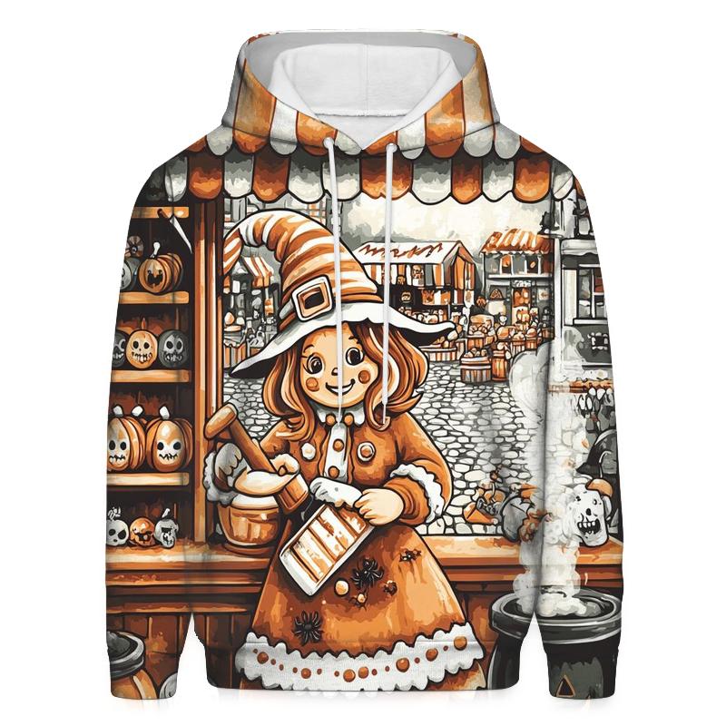 Gingerbread Witch Bakery premium hoodies
