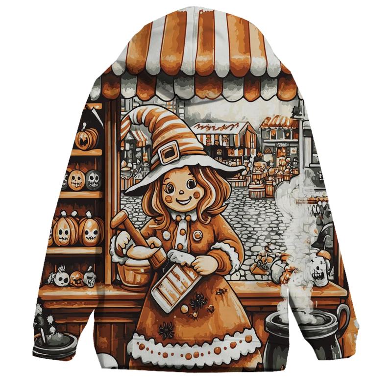 Gingerbread Witch Bakery premium hoodies