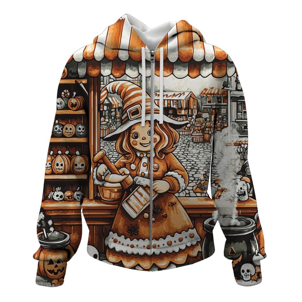 Gingerbread Witch Bakery pullover hoodies