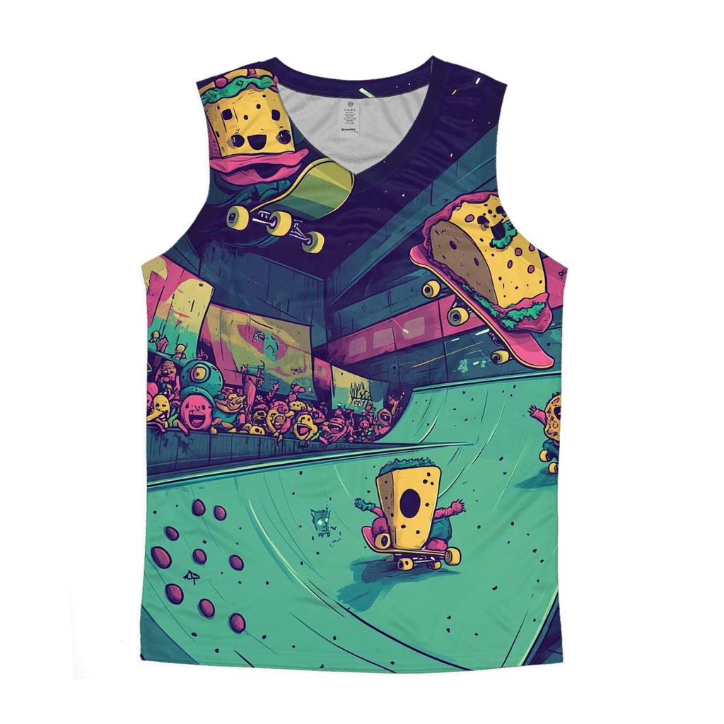 Skatepark Snack Squad stylish racerback tanks