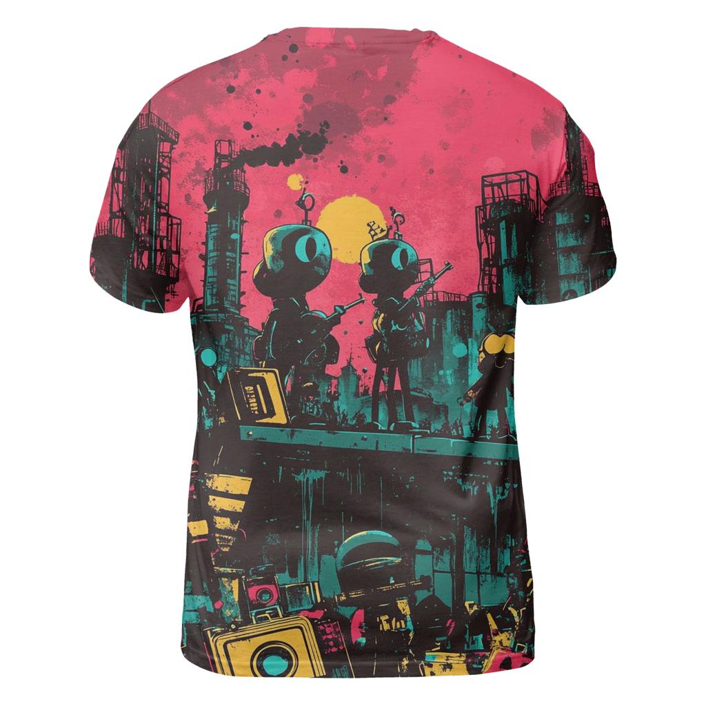 Punk Toybox Riot creative print fashion shirts