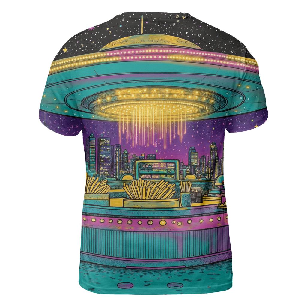 Alien Drive Thru Dream creative print fashion shirts