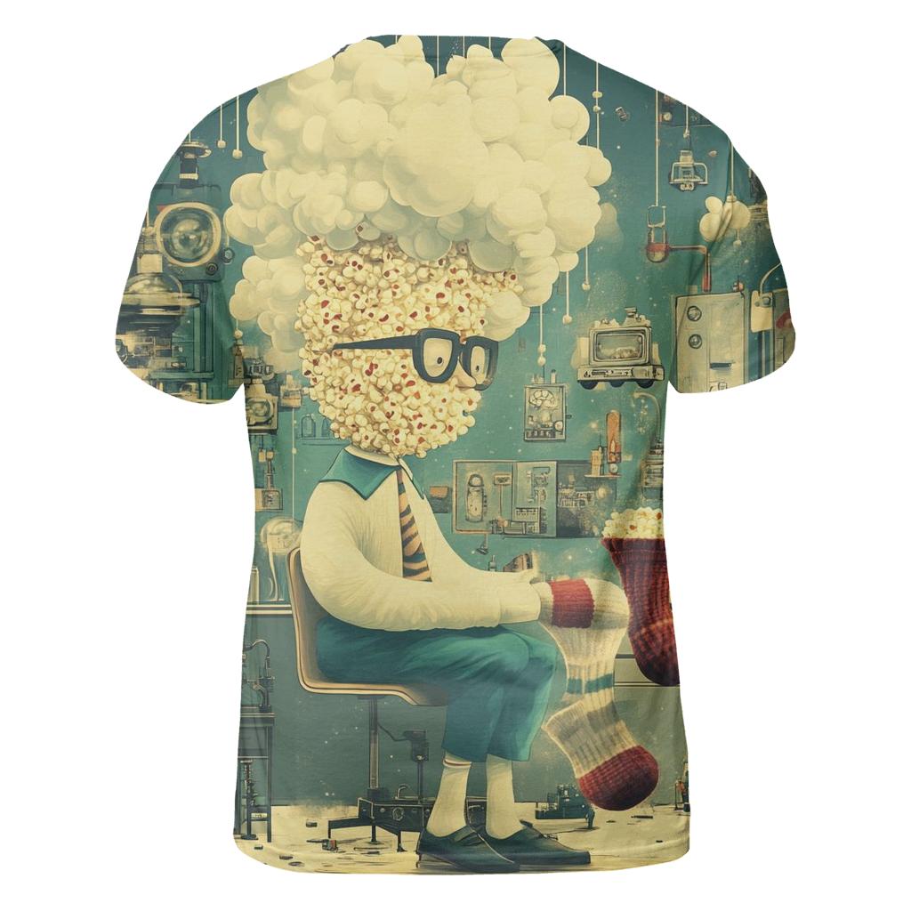 Professor Popcorn And The Time Socks custom all-over print shirts