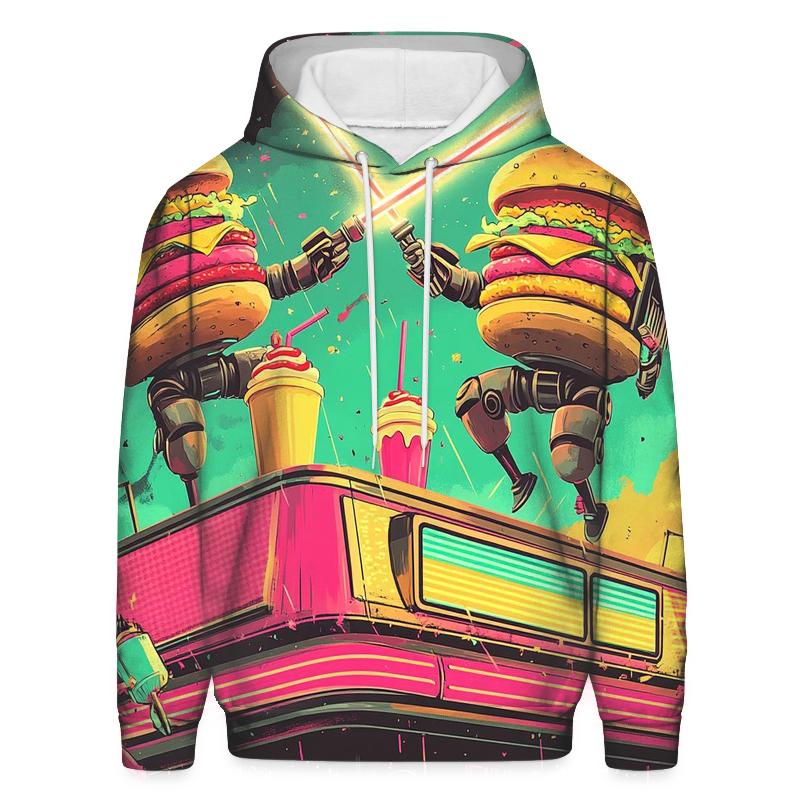 Neon Diner Duel hoodie trends